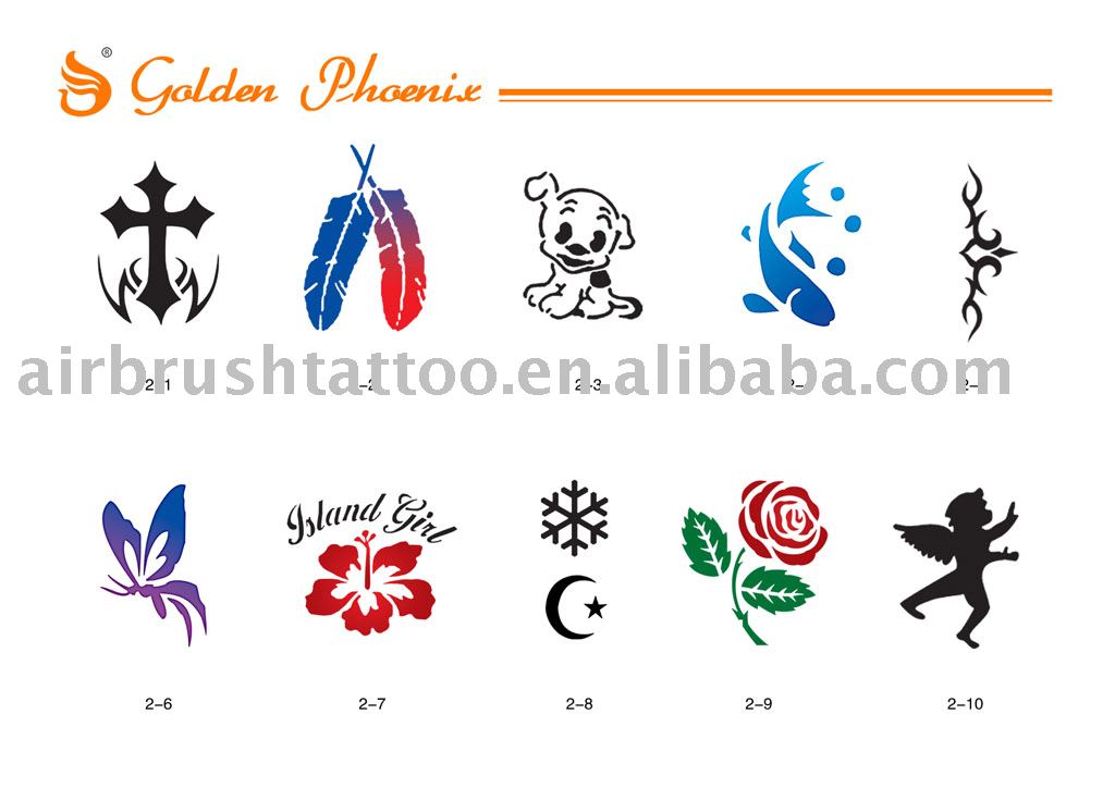 airbrush temporary tattoo stencils. picture of Temporary Tattoo Temporary Tattoo