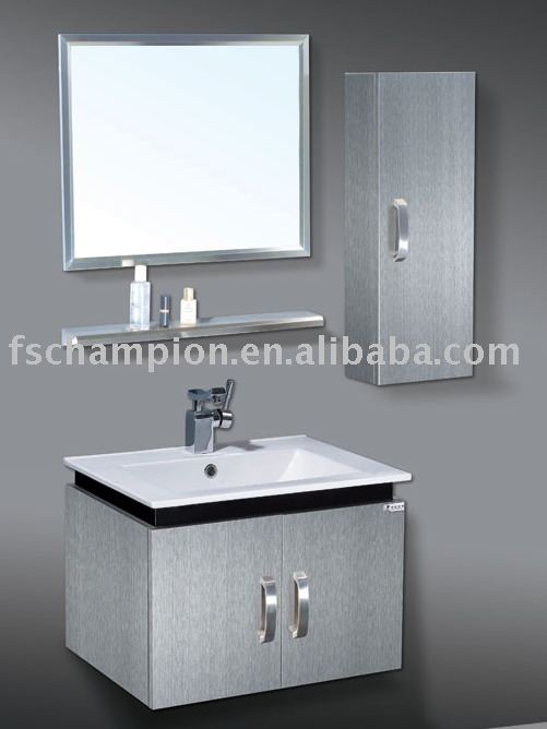 Modern stainless steel bathroom cabinet