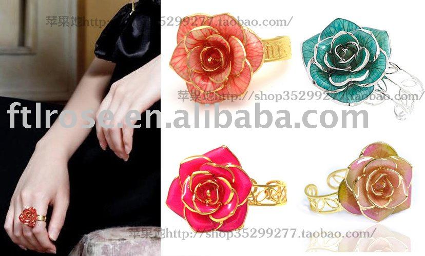 (1)Valentine's craft,rose ring,handmade