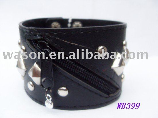 http://img.alibaba.com/photo/278343196/Black_leather_Iron_bangle.jpg