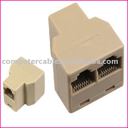 Ethernet Cable Splitter on Cat5 Rj45 Network Splitter Cable Extender Plug Coupler Jpg