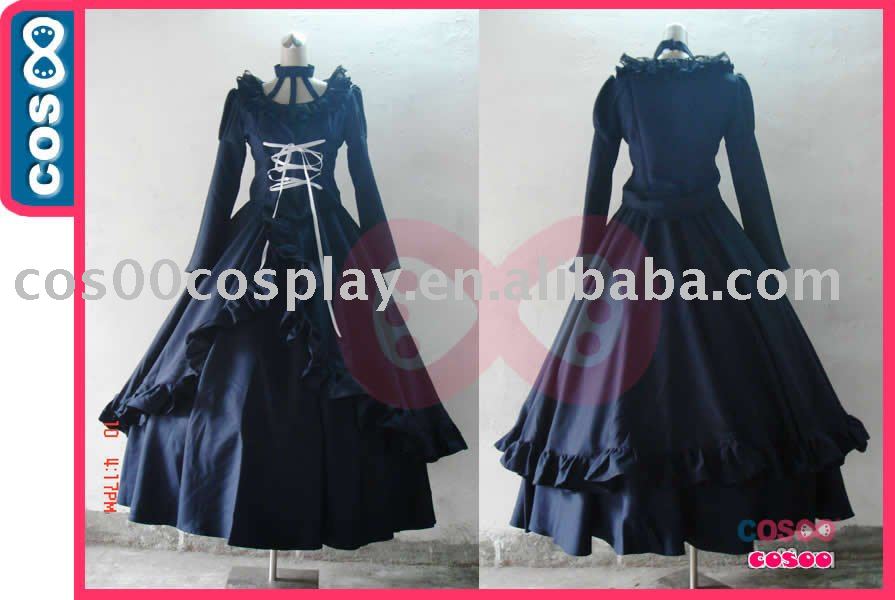 Robe de partie gothique de costume de partie de costume de D.Gray-man Lolita Cosplay