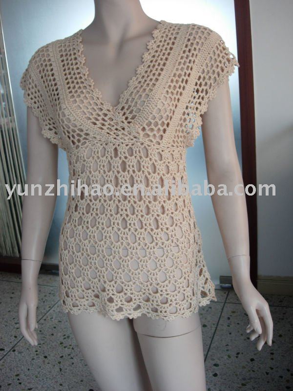 Dama De La Moda De La Mano De Ganchillo Su Ter Para El Verano Dama De La Moda De La Mano De Ganchillo Su Ter Para El Verano