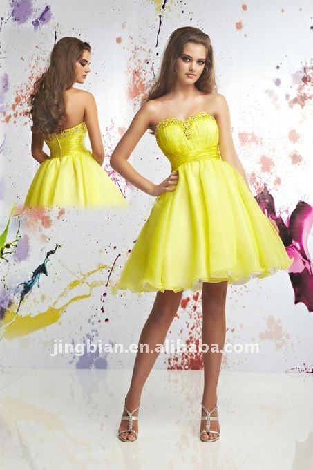 Seductive_Short_Yellow_Gown_Latest_Lovely_Evening_Dress_2012_Pop ...