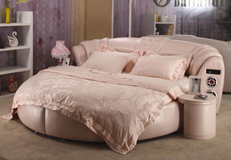 европейская роскошь круглая кровать. По Shunde Luyue Furniture Factory