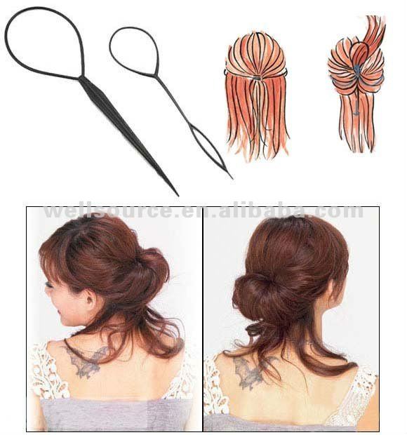 Topsy tail hair braid ponytail maker styling tool kit