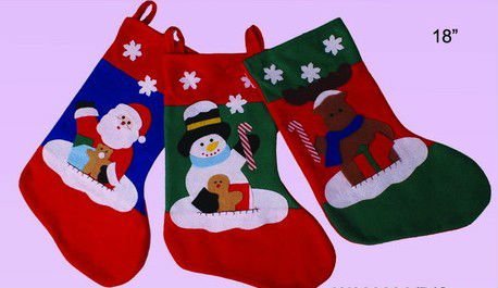 Homespun Christmas Stocking Pattern from ConnectingThreads