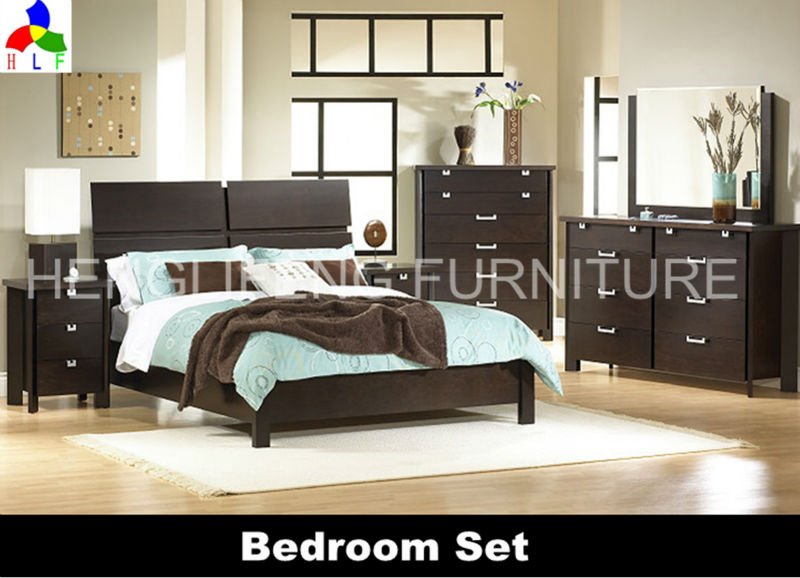 2012 современная мебель для дома спальный гарнитур в цвет грецкого ореха