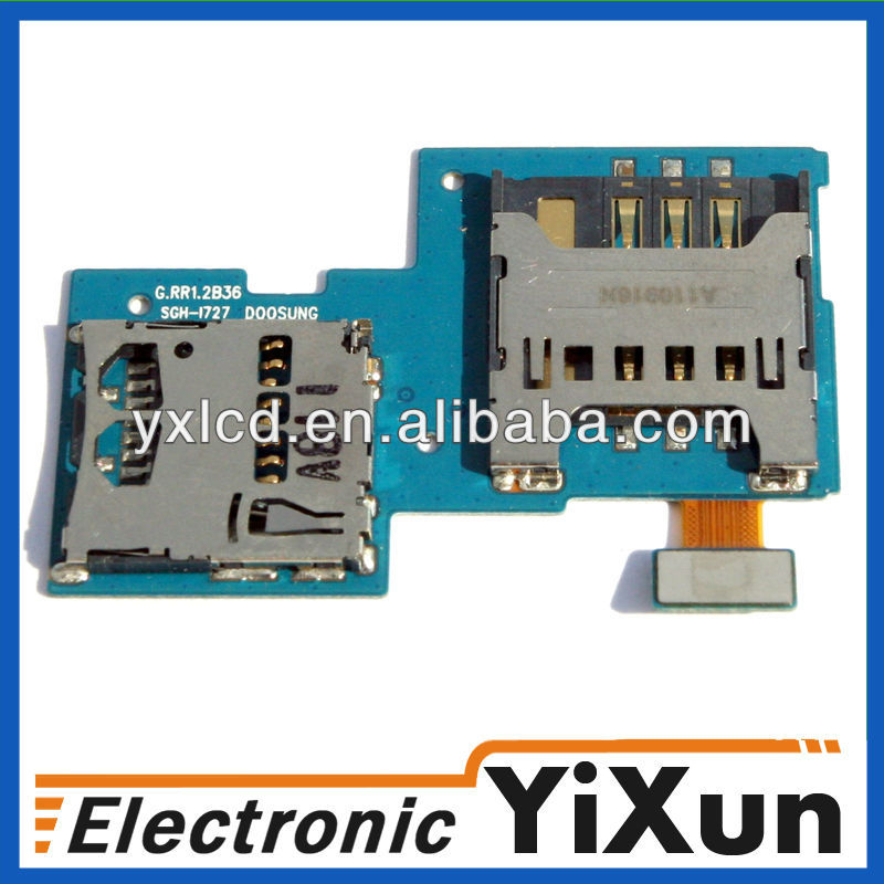 Pour samsung galaxy s 2 skyrocketi727& sd fente pour carte sim bac oem