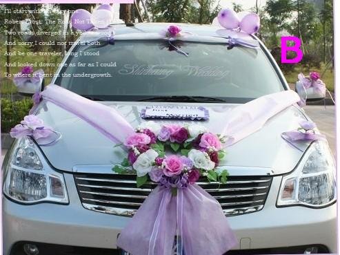 Wedding  Decorations on Decoration Wedding Flower For Wedding Limousine Wedding Car 3sets Lot