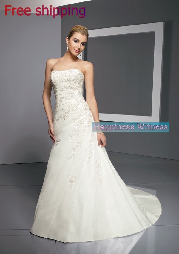 China made lovely Romantic goddess Wedding dress Prom Gown Ball 