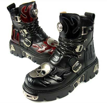 lace up boots for men. Men#39;s Super Cool EMO Punk