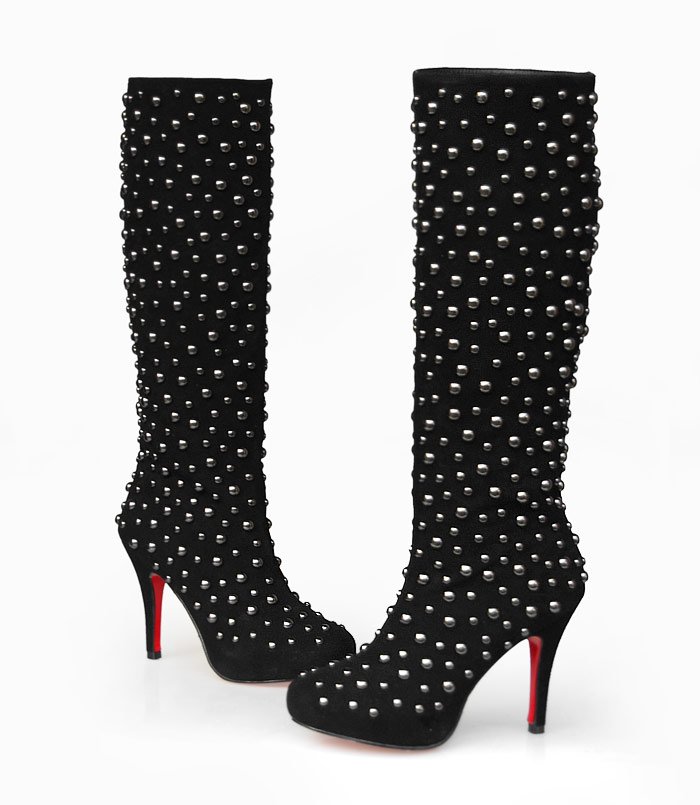 knee high boots for women. Fashion Women studded oots