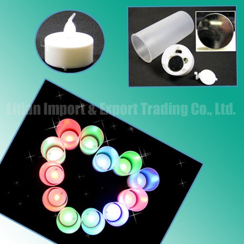 Free Shipping 7 Colors Sensor LED Candle Light Christmas Wedding Party