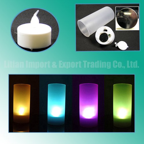 Fast Shipping 7 Colors Sensor LED Candle Light Christmas Wedding Party
