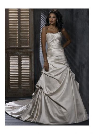 Discount Wedding Dress on Free Shipping Perfect Strapless Wedding Dress Cheap Wedding