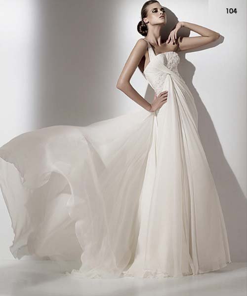 Any Size OneShoulder Wedding Dresses prom gown bridal dress 2141