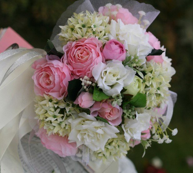 Wedding silk flower bouquets