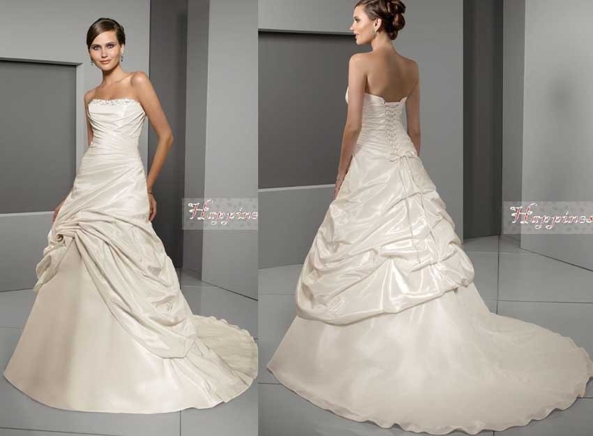 OL2010 Gorgeous Aline Strspless Bridal Gowns Custom Wedding dress 2010 New