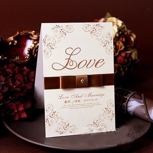 Wedding favors customised table card place card menu card free shipping 
