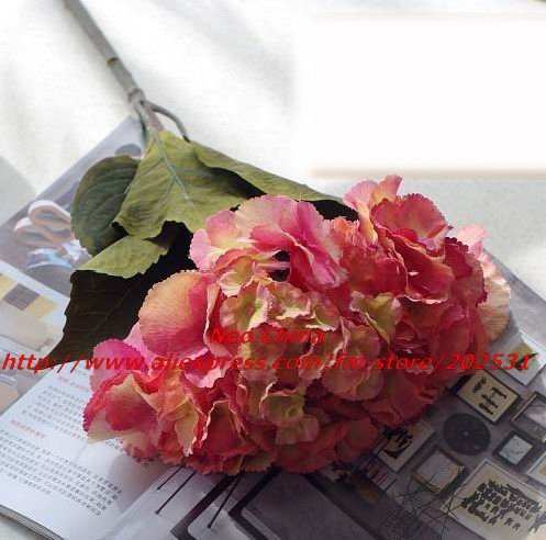 Artificial Flowers on Flower Artificial Silk Flower Hydrangea Wedding Christmas Flowers
