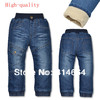Baby Boy Warm New Winter Children's Jeans Pants Thick Jeans Trousers of brand jeans for boys Free Shipping