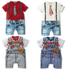 [E-Best]Retail ! New 2014 baby boys  jumpsuits gentleman jumpsuits 4 designs baby suit RP094