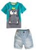baby Boys Summer Clothing SetscBoys Brand Clothing Set Kid Apparel T-shirt+Shorts freeshipping ATZ053
