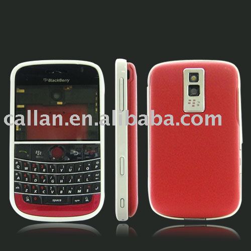 2)The full housing include red leather battery door cover,black keypad 