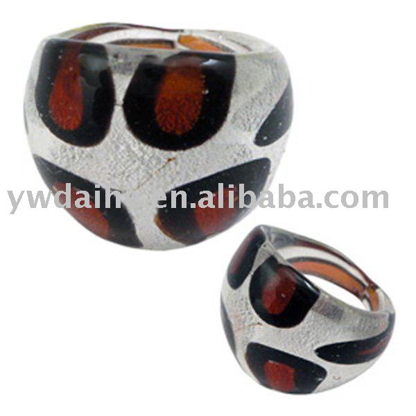 Wholesale LMRA 1267.lampwork jewelry .murano glass ring