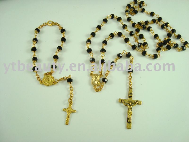 Rosary Bracelets on Crystal Rosary Necklace And Rosary Bracelet