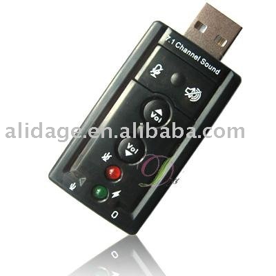 Internal Sound Cards on Free Shipping 3d Sound Card Audio Usb 2 0 Adapter 5 1 Channel  Dn08
