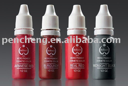  3Piece Good Quality Permanent Makeup Biotouch Ink & tattoo pigment at 