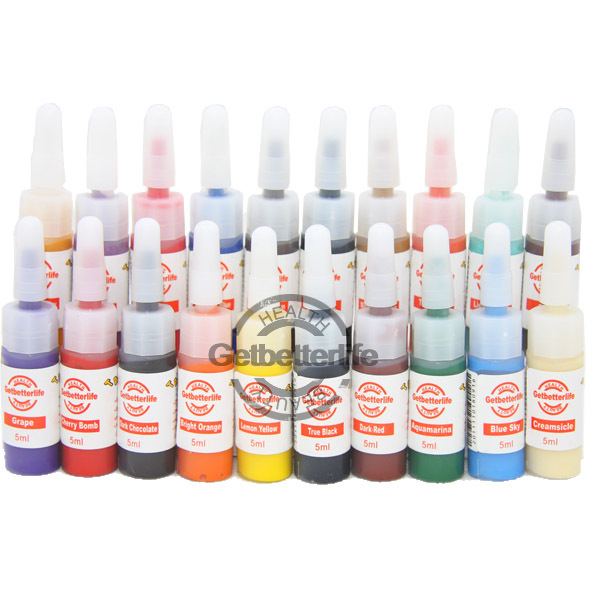 Quality Tattoo Inks, tattoo pigment -7 bottles 10mlottle WHOLE BLACKISH 