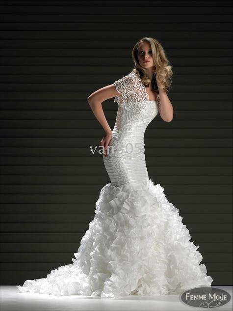 bolero mermaid wedding dress
