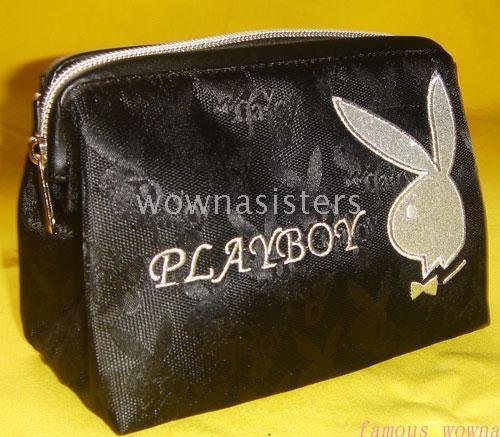 Wholesale B852 Retail Brand New PLAYBOY Girls Ladies Cosmetic Make up Bag Case Purse