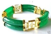 Verde Jade Jade Suerte texto hebilla de pulsera de moda (China (continental))