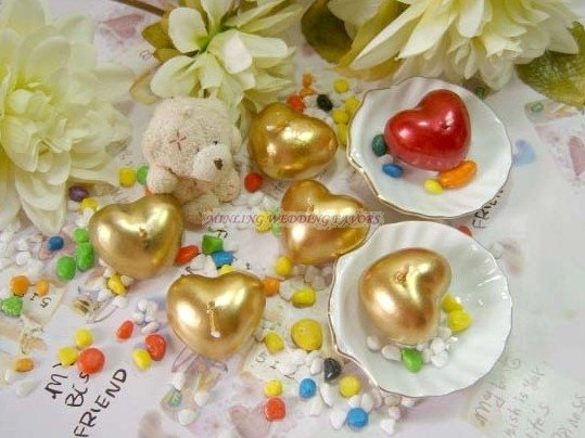 WEDDING FAVORSGOLDEN RED FLOATING CANDLE PARTY SUPPLIES Valentines' Day 