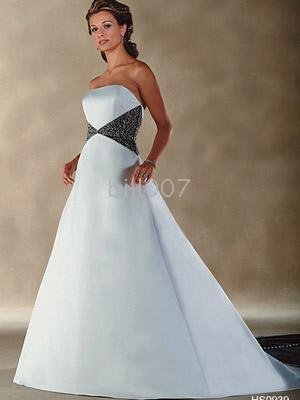 wedding dresses with color accents. Dress color  white or ivory