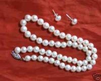 Casa de 7-8mm blanco collar de perlas / Juegos (China (continental))