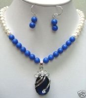 Pendiente hermosa perla colgante collar (China (continental))
