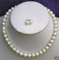 collar blanco perla cultivada y aretes (China (continental))
