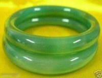 hermoso par brazalete de jade verde Armschmuck (China (continental))