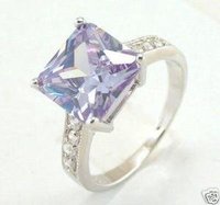 Violeta cristal circón anillo (China (continental))