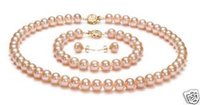7-8mm Pink Pearl earringsEarrings Collar (China (continental))