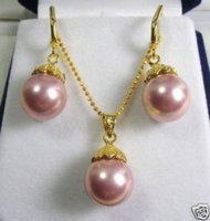 hermosa rosa concha perla collar (China (continental))