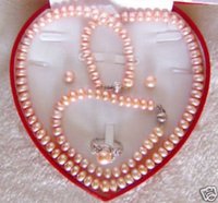 7-8mm collar de perlas pulsera aretes anillo (China (continental))