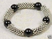 encantador estilo tibet perlas negro pulsera (China (continental))