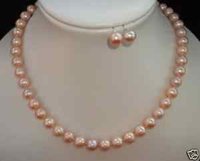 7-8mm rosa perla Akoya Collar de 18''(China (continental))