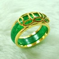 NUEVA joyería elegante anillo de jade verde (China (continental))